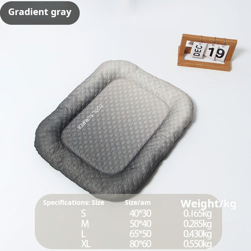 📢📢40 % DE RÉDUCTION !! ⏰Coussin rafraîchissant 3D pour chiens et chats – Nid doux en perles de gel, matelas à air pour été, tissu respirant, fraîcheur naturelle sans excès💤❄️