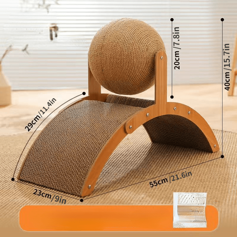 ✨ Nouveauté 2026 | Boule à Gratter Naturelle en Sisal | Chat Heureux, Canapé Préservé 😻【-50%】
