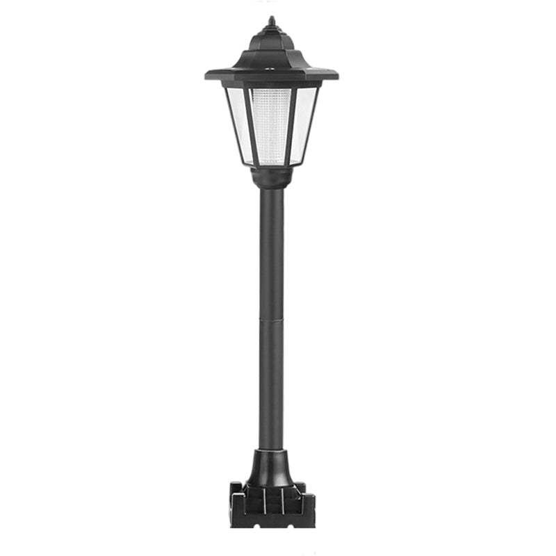 📢📢40% DE RÉDUCTION !! ⏰Lampadaire Solaire Rétro de Jardin À Double Tête Hexagonale pour Extérieur