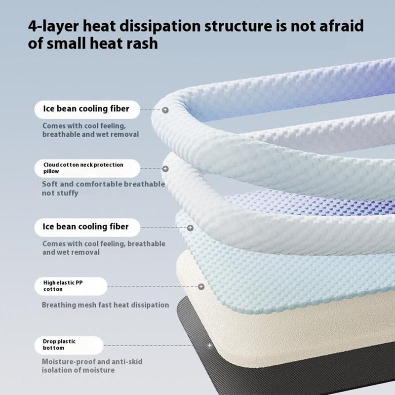 📢📢40 % DE RÉDUCTION !! ⏰Coussin rafraîchissant 3D pour chiens et chats – Nid doux en perles de gel, matelas à air pour été, tissu respirant, fraîcheur naturelle sans excès💤❄️