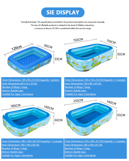 📢📢40% DE RÉDUCTION !! ⏰ Piscine Gonflable pour Enfants – PVC Robuste & Installation Facile – Parfaite pour s'amuser dans le jardin les jours de chaleur – Sûre et Colorée pour les Enfants 🌞✨