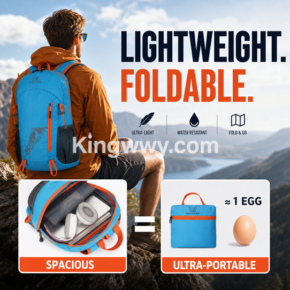 Sac à dos de camping pliable et étanche
