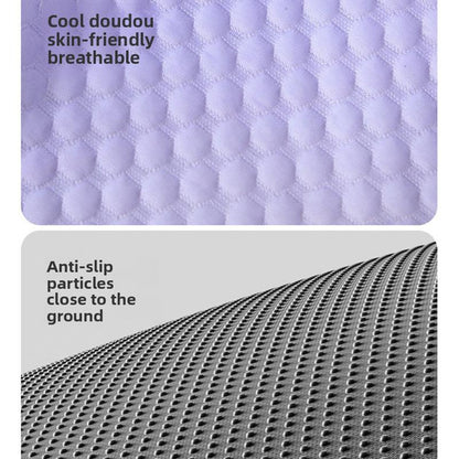 📢📢40 % DE RÉDUCTION !! ⏰Coussin rafraîchissant 3D pour chiens et chats – Nid doux en perles de gel, matelas à air pour été, tissu respirant, fraîcheur naturelle sans excès💤❄️