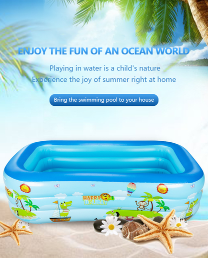 📢📢40% DE RÉDUCTION !! ⏰ Piscine Gonflable pour Enfants – PVC Robuste & Installation Facile – Parfaite pour s'amuser dans le jardin les jours de chaleur – Sûre et Colorée pour les Enfants 🌞✨