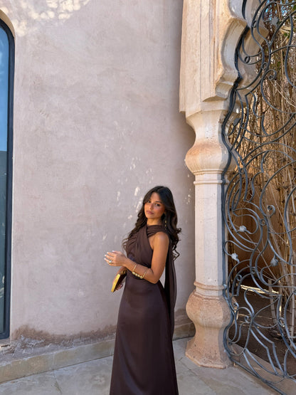 Vestido Triana Marrón