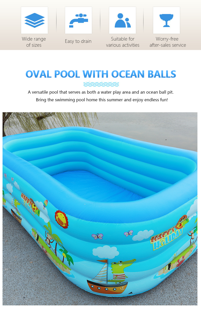 📢📢40% DE RÉDUCTION !! ⏰ Piscine Gonflable pour Enfants – PVC Robuste & Installation Facile – Parfaite pour s'amuser dans le jardin les jours de chaleur – Sûre et Colorée pour les Enfants 🌞✨