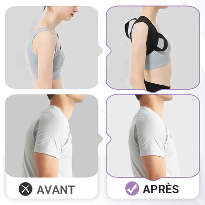 Ceinture de correction de posture dorsale pour hommes et femmes