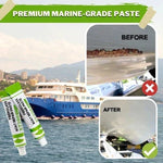 📢📢1 acheté 1 offert  !! ⏰ Pâte Réparation Bateau Fibre de Verre – Haute Adhérence, Facile à Poncer, Étanche ✨