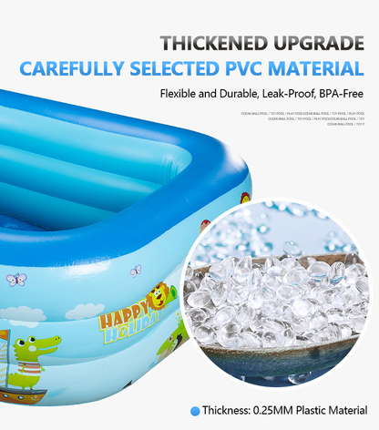 📢📢40% DE RÉDUCTION !! ⏰ Piscine Gonflable pour Enfants – PVC Robuste & Installation Facile – Parfaite pour s'amuser dans le jardin les jours de chaleur – Sûre et Colorée pour les Enfants 🌞✨