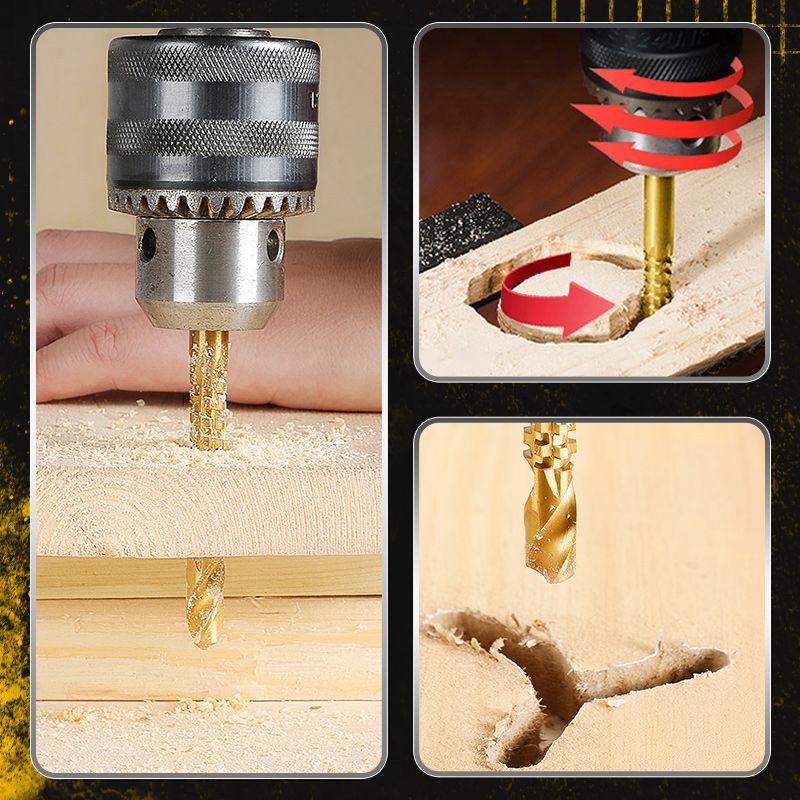 ⚙️Jeu de forets hélicoïdaux – Acier rapide, revêtement en titane et compatible avec de nombreux matériaux 🧰