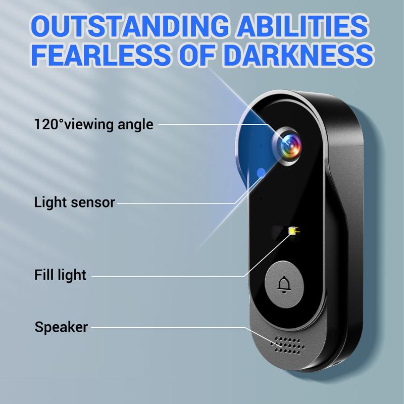 🔔 50% DE RÉDUCTION ! 📹 Caméra de Sonnette Sans Fil 1080P – Champ de Vision 170°, Écran 4,3 Pouces & Vision Nocturne IPX65 🏡