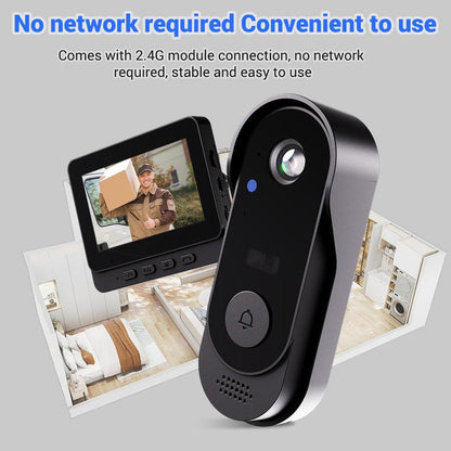 🔔 50% DE RÉDUCTION ! 📹 Caméra de Sonnette Sans Fil 1080P – Champ de Vision 170°, Écran 4,3 Pouces & Vision Nocturne IPX65 🏡