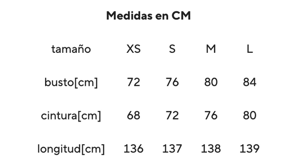 Guía de tallas