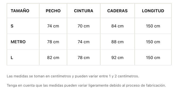Guía de tallas