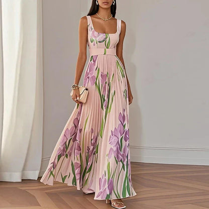 Oriah | Vestido largo de corte A con estampado floral Precio regular