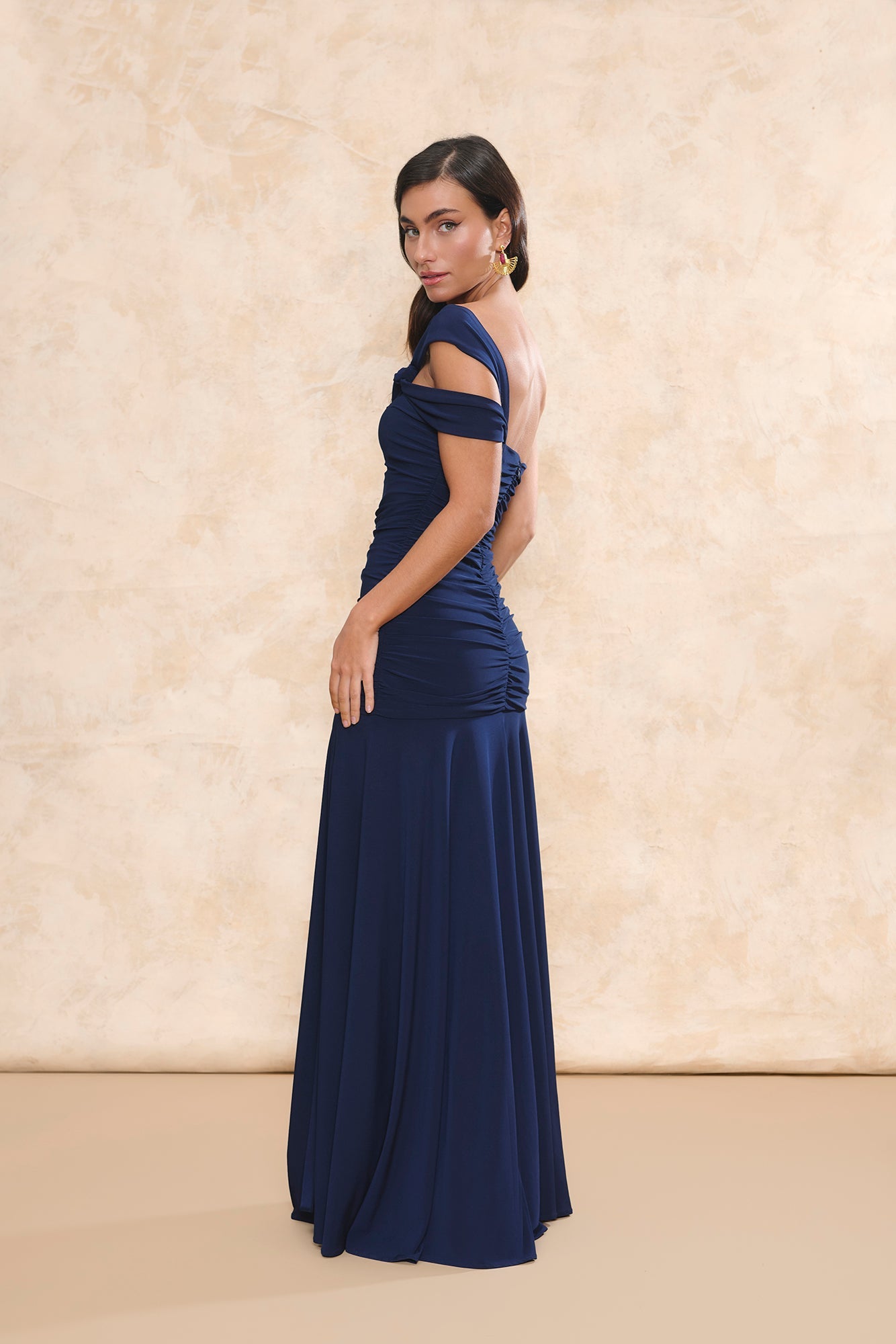 Vestido Cumbia Azul Marino