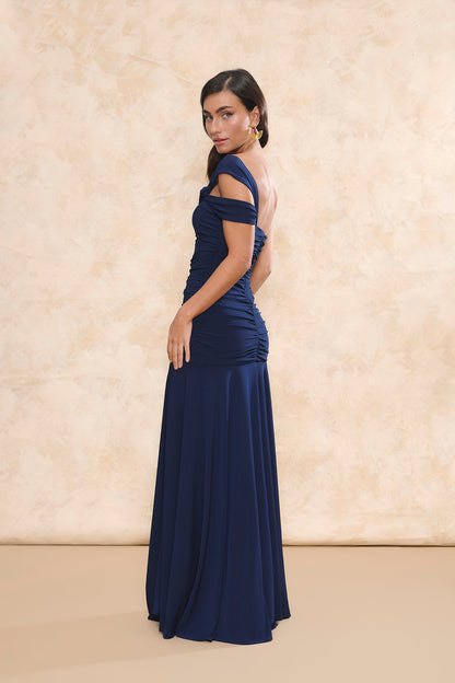 Vestido Cumbia Azul Marino