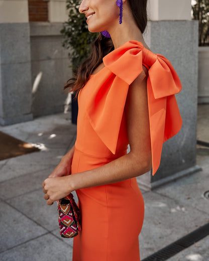Vestido Pétalo Naranja