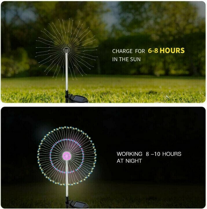 📢📢40% DE RÉDUCTION !! ⏰ | Lampe Solaire de Jardin Effet Pissenlit – Guirlande en Fil de Cuivre Étanche pour Pelouse, Allée et Terrasse