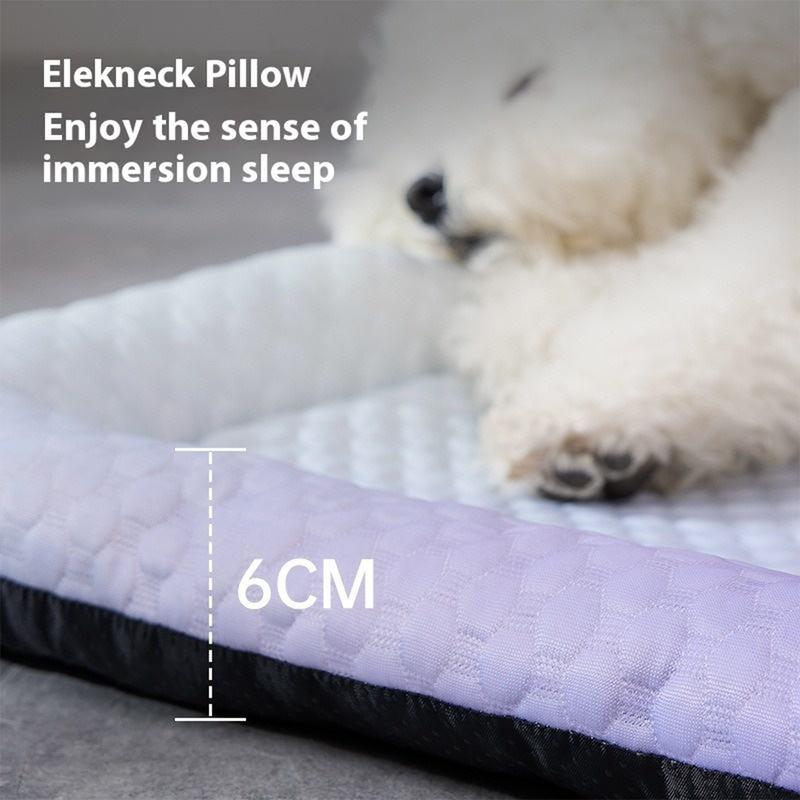 📢📢40 % DE RÉDUCTION !! ⏰Coussin rafraîchissant 3D pour chiens et chats – Nid doux en perles de gel, matelas à air pour été, tissu respirant, fraîcheur naturelle sans excès💤❄️