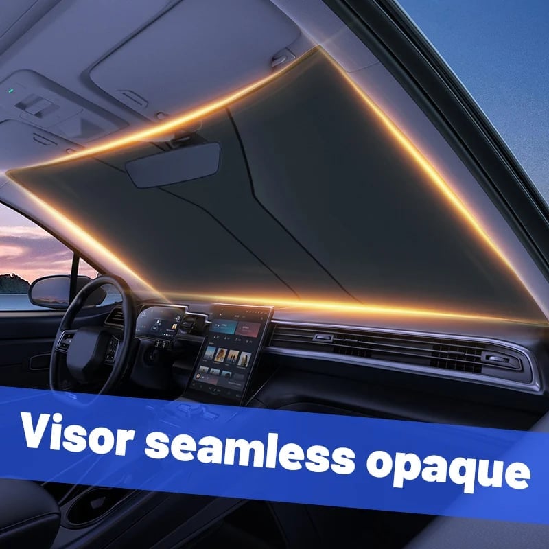 📢📢40% DE RÉDUCTION !! ⏰ Pare-Soleil Pliable pour Pare-Brise – Protection UV, Inclut Cache-Volant, Pochette Offerte ☀️