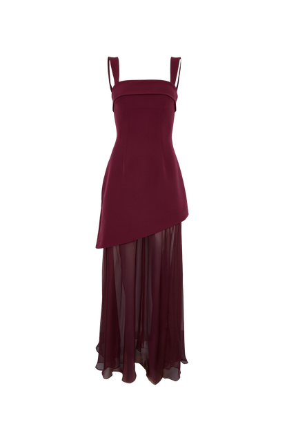 Vestido Ámbar Granate