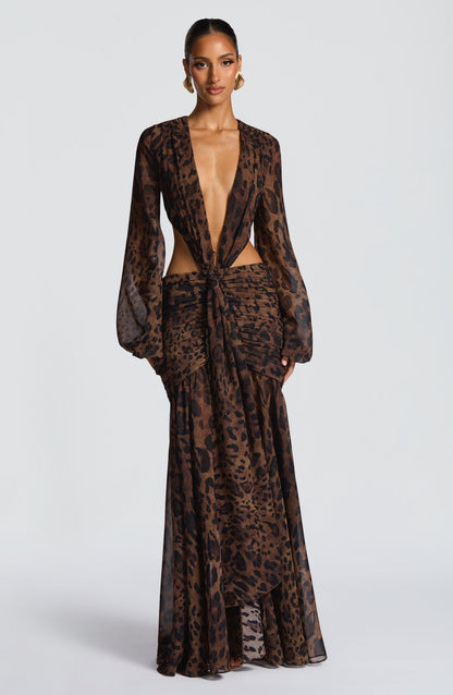 Vestido Adriana - Leopardo