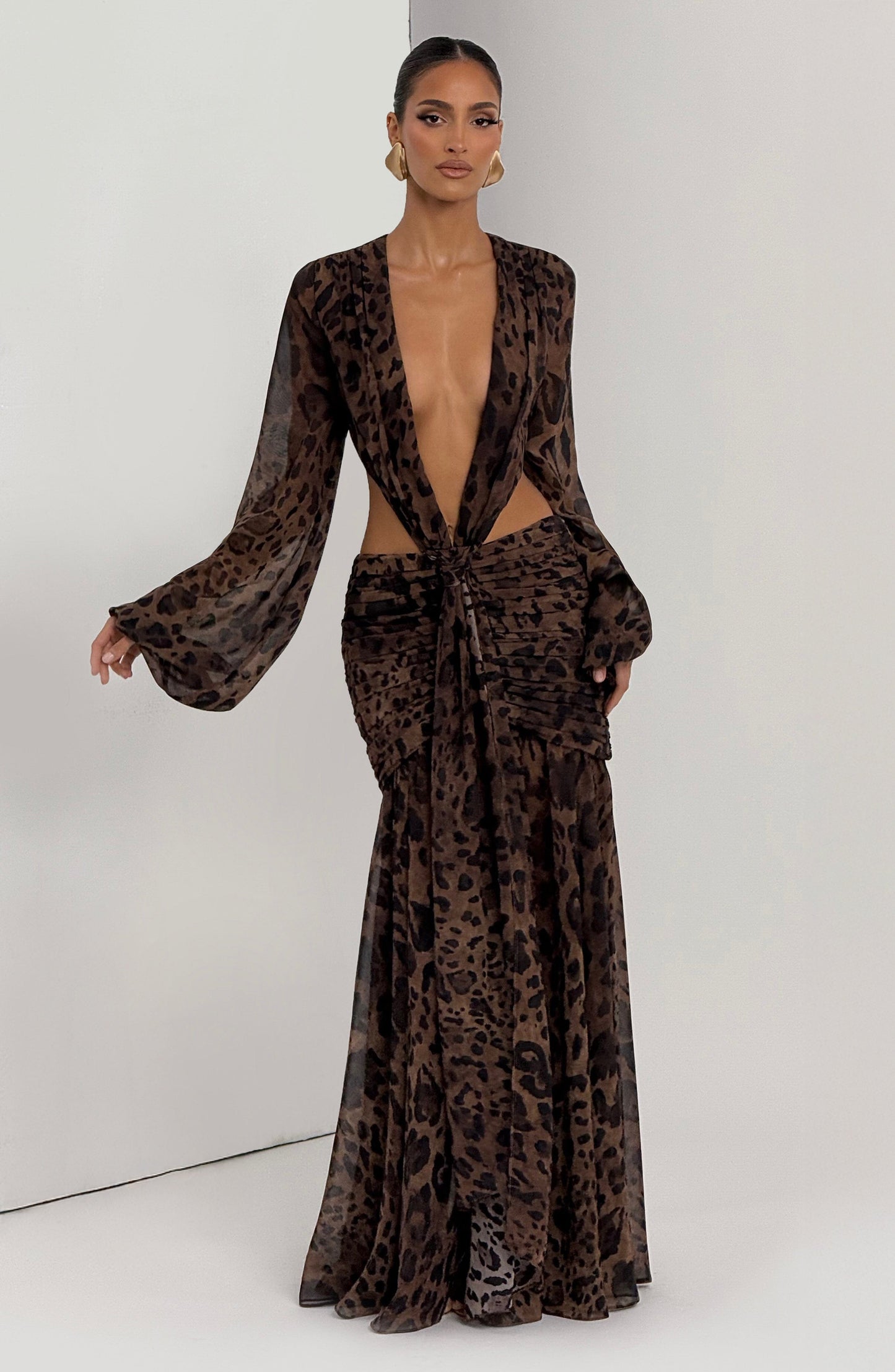 Vestido Adriana - Leopardo