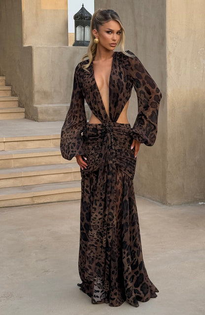 Vestido Adriana - Leopardo