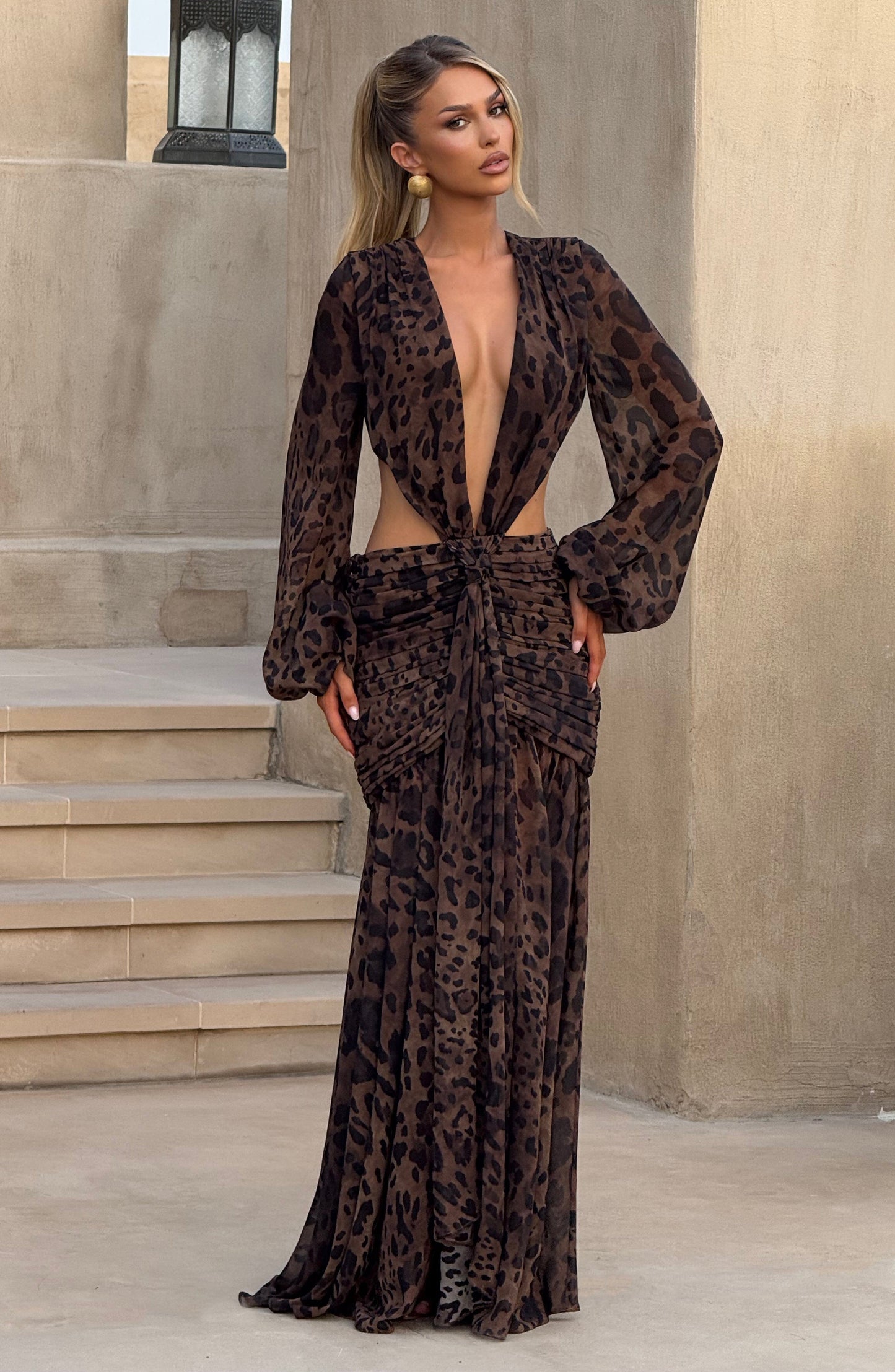Vestido Adriana - Leopardo