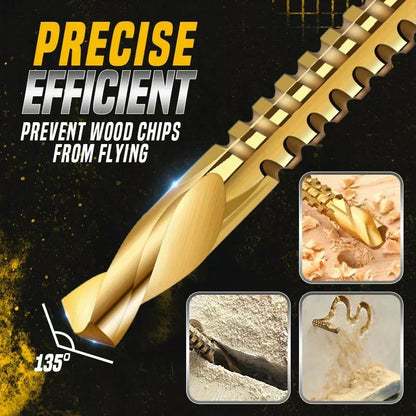 ⚙️Jeu de forets hélicoïdaux – Acier rapide, revêtement en titane et compatible avec de nombreux matériaux 🧰