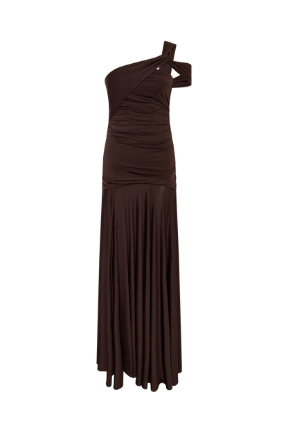 Vestido Cumbia Marrón