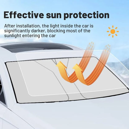 📢📢40% DE RÉDUCTION !! ⏰ Pare-Soleil Pliable pour Pare-Brise – Protection UV, Inclut Cache-Volant, Pochette Offerte ☀️