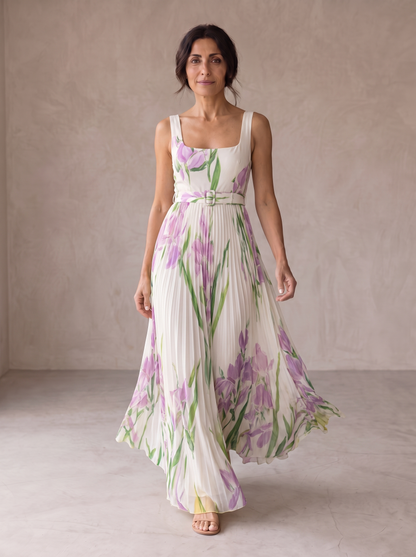 Emma | Abito Maxi A-Line Floreale