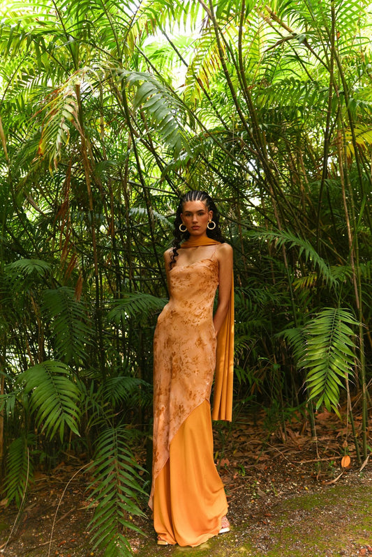 Vestido Moka Mostaza
