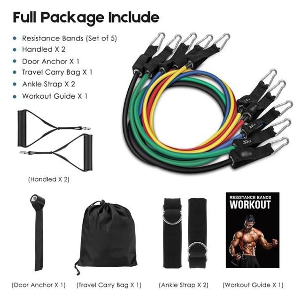💪📢📢 Jusqu'à 50 % de réduction !! ✨🏅🏅12PCS Bandes de résistance