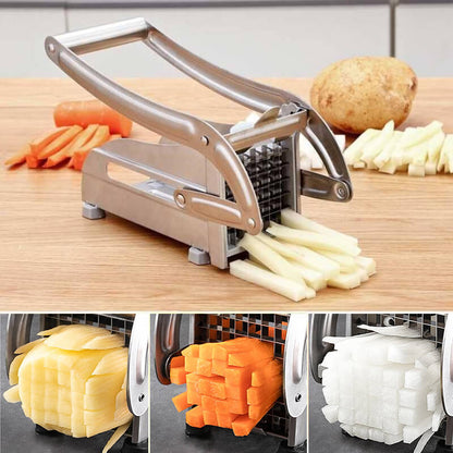 📢📢40% DE RÉDUCTION !! ⏰Trancheuse à Pommes de Terre & Concombres – Inox – 4 Ventouses & Lame Pro for Cuisine