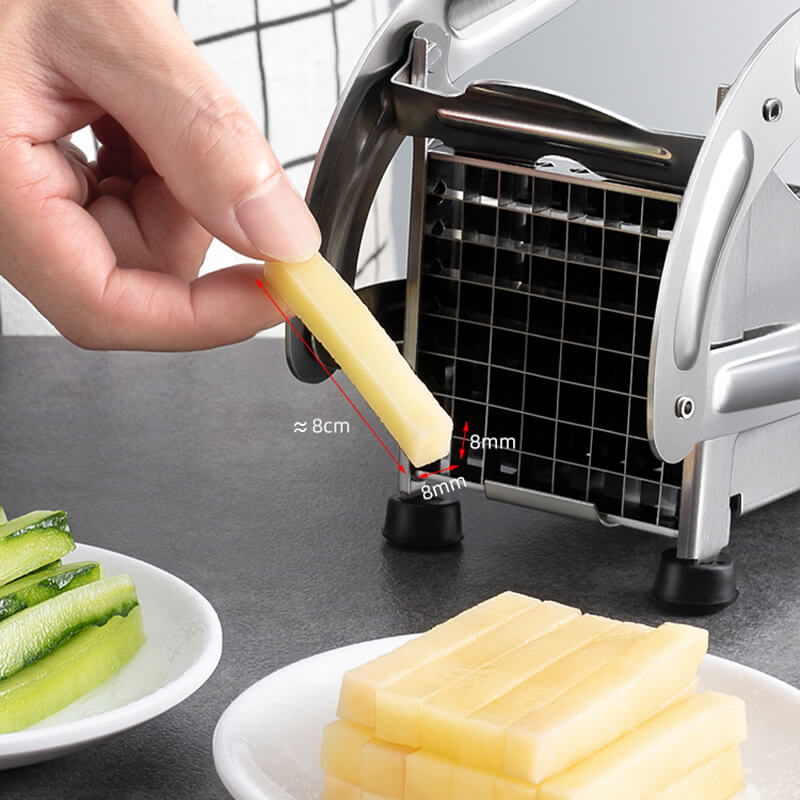 📢📢40% DE RÉDUCTION !! ⏰Trancheuse à Pommes de Terre & Concombres – Inox – 4 Ventouses & Lame Pro for Cuisine