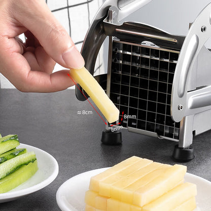 📢📢40% DE RÉDUCTION !! ⏰Trancheuse à Pommes de Terre & Concombres – Inox – 4 Ventouses & Lame Pro for Cuisine