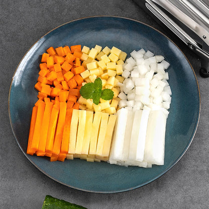 📢📢40% DE RÉDUCTION !! ⏰Trancheuse à Pommes de Terre & Concombres – Inox – 4 Ventouses & Lame Pro for Cuisine