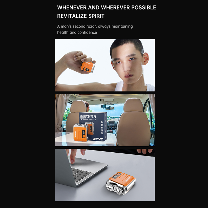 🪒 PROMO LIMITÉE 50% DE RÉDUCTION ! ⚡ Mini Rasoir Électrique Portable Homme – Détection AI, Tête Magnétique, Charge Rapide 🧔