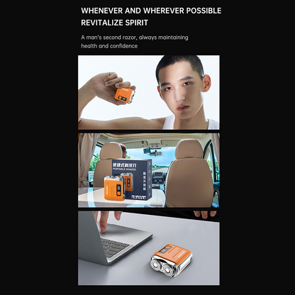 🪒 PROMO LIMITÉE 50% DE RÉDUCTION ! ⚡ Mini Rasoir Électrique Portable Homme – Détection AI, Tête Magnétique, Charge Rapide 🧔