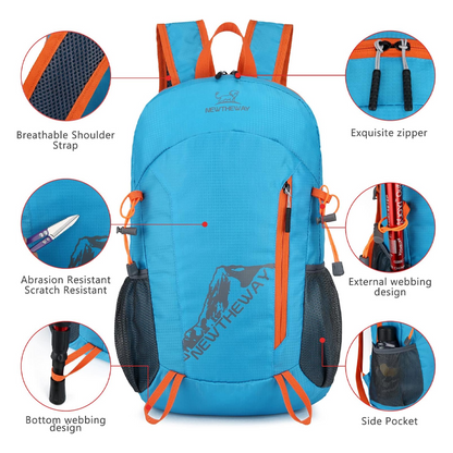 Sac à dos de camping pliable et étanche