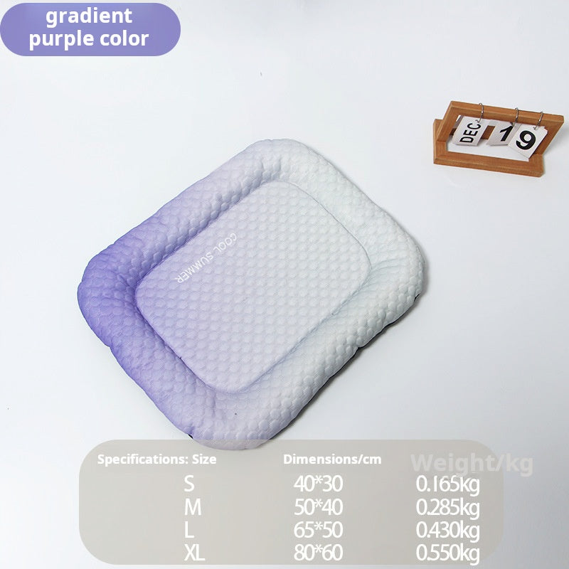 📢📢40 % DE RÉDUCTION !! ⏰Coussin rafraîchissant 3D pour chiens et chats – Nid doux en perles de gel, matelas à air pour été, tissu respirant, fraîcheur naturelle sans excès💤❄️