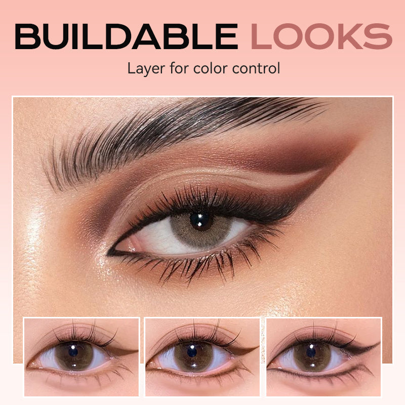 👁️Ombre à paupières et eye-liner 2 en 1 avec pinceau mélangeur