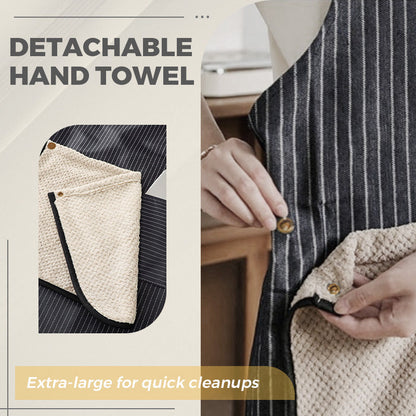 📢📢-40% !! ⏰Tablier Imperméable à Dos Croisé avec Serviette Amovible