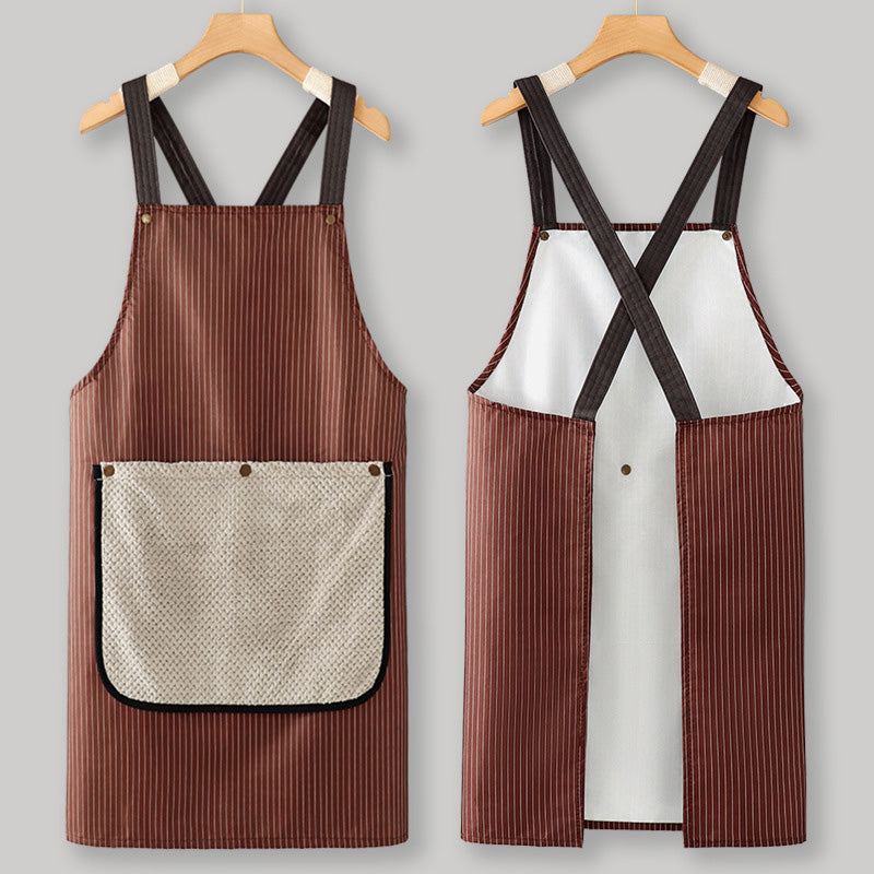 📢📢-40% !! ⏰Tablier Imperméable à Dos Croisé avec Serviette Amovible