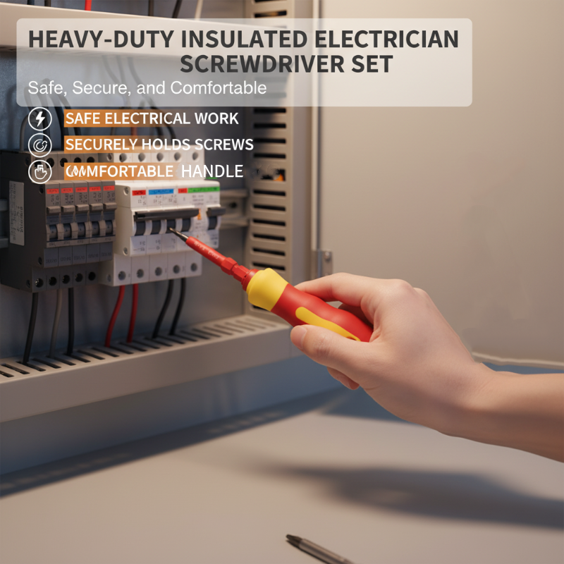 📢📢40 % DE RÉDUCTION !! ⏰Jeu de tournevis isolés pour électriciens à usage intensif