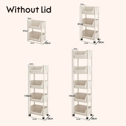 📢📢50 % de réduction !!⏰Chariot de rangement à roulettes à plusieurs niveaux pour espaces étroits