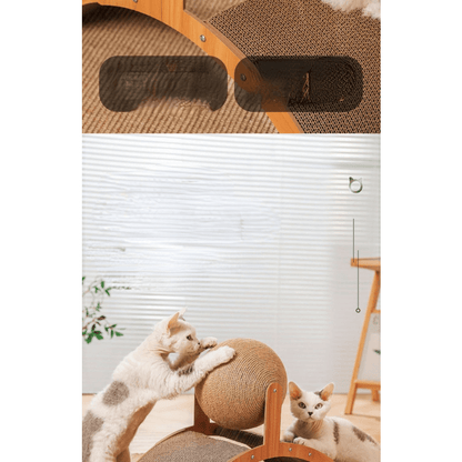 ✨ Nouveauté 2026 | Boule à Gratter Naturelle en Sisal | Chat Heureux, Canapé Préservé 😻【-50%】